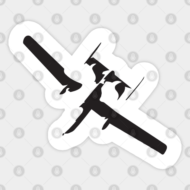 A10 Warthog Silhouette Sticker by Wykd_Life